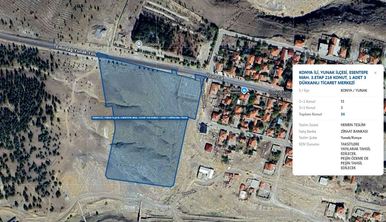 TOKİ Konya'da düğmeye bastı, haritayı açtı! İşte ilçe ilçe 998 konutun konumları 68